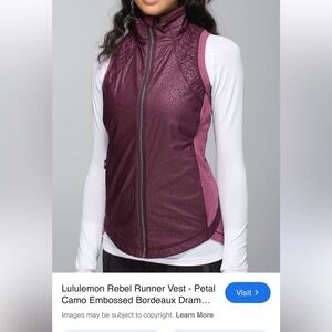 lululemon athletica rebel runner vest